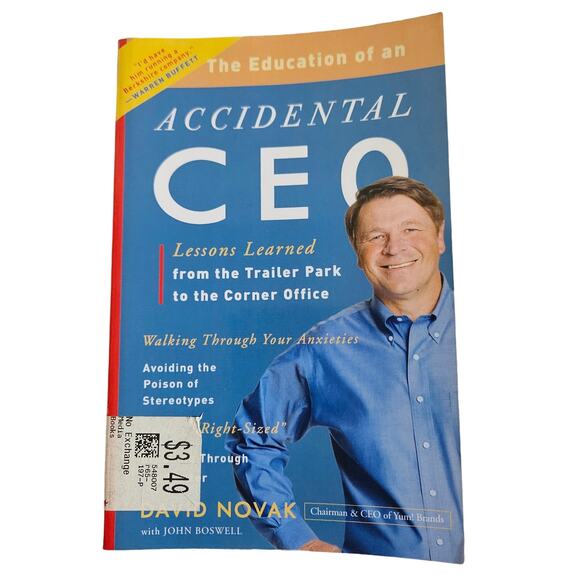 The Education Of A Accidental CEO By David Novak with John Bosewell Self Help - Picture 1 of 6